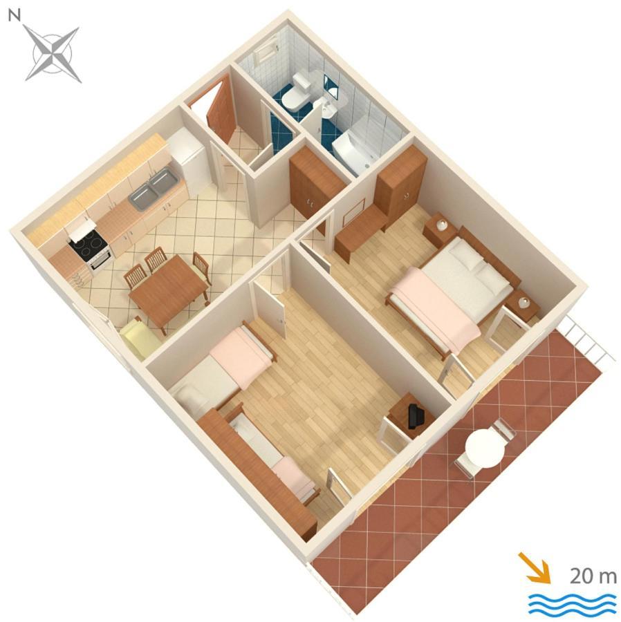 Apartments By The Sea Brist, Makarska - 505 Podaca Buitenkant foto